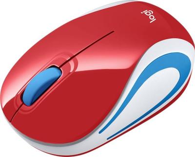 Logitech M187 Wireless Mini Mouse Red/Blue