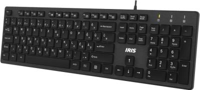 IRIS B-23 USB Slim billentyűzet Black HU