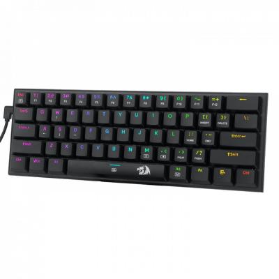 Redragon Anivia, wired mechanical keyboard,RGB, blue switch Black HU