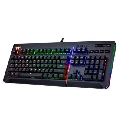 Thermaltake TT eSports Level 20 RGB Titanium Blue Switch Gaming Keyboard Black US