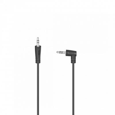 Hama Audio Cable 3.5 mm Jack Plug 90° - 3.5 mm Jack Plug Stereo 0,5m Black