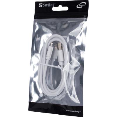 Sandberg MicroUSB Sync/Charge 1m SAVER White