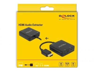 DeLock HDMI Audio Extractor 4K 30Hz compact