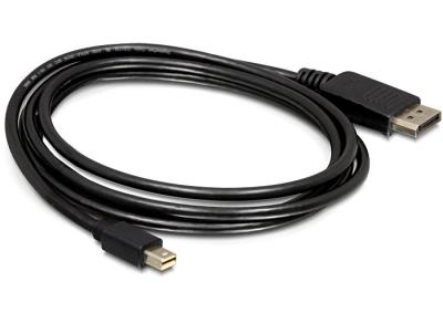 DeLock Cable Mini Displayport 1.2 male > Displayport male 4K 2m