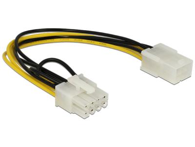 DeLock Power Cable PCI Express 6 pin female > PCI Express 8 pin male 20cm