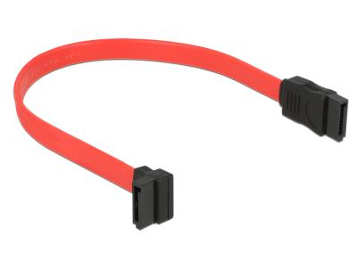 DeLock Cable SATA 22cm up/straight Red