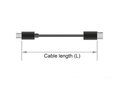 DeLock Mini DisplayPort to DisplayPort cable 8K 60 Hz 1m DP 8K certified