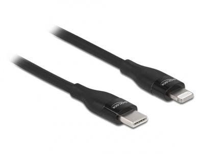 DeLock Data and Charging Cable USB Type-C to Lightning for iPhone iPad and iPod MFi 2m Black