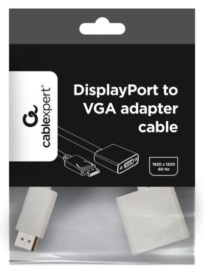 Gembird DisplayPort to VGA M/F adapter 0,2m White