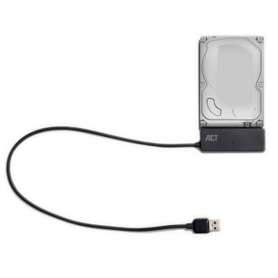 ACT AC1515 USB3.2 Hard Drive Adapter 2,5"/3,25" SSD/HDD with Power Supply
