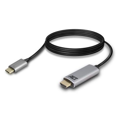 ACT AC7015 USB-C to HDMI 4K connection cable 1,8m Black