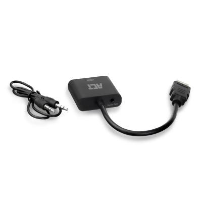 ACT AC7535 HDMI-A male to VGA female adapter with audio Black
