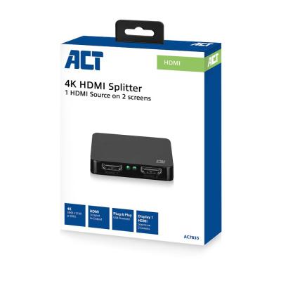 ACT AC7835 4K HDMI 1.4 Splitter 2 ports