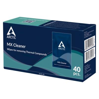 Arctic MX Cleaner Wipes for removing thermal compounds (box of 40 bags)