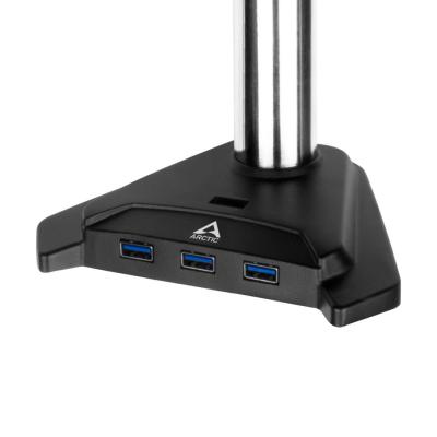 Arctic Z1 Pro Gen 3 Desk Mount Monitor Arm with SuperSpeed USB Hub Black