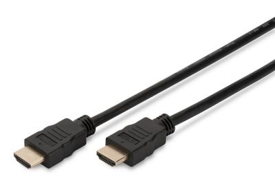Assmann HDMI High Speed Ethernet connection cable type A M/M 1m Black