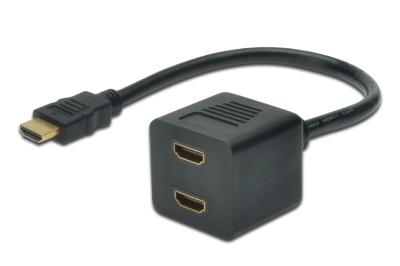 Assmann HDMI Y-splitter cable, type A -2xtype A