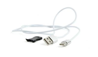 Gembird USB Type-C magnetic cable 1m Silver