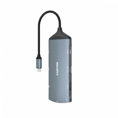Canyon CNS-TDS15 8-in-1 USB Type-C Multiport Hub Dark Gray