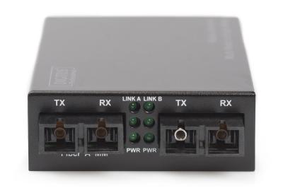 Digitus DN-82124 hálózati média konverter 1000 Mbit/s 1310 nm Single-mode, Multi-mode Black