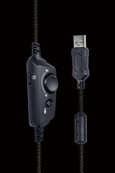 Gembird USB 7.1 Surround Gaming Headset with RGB Black