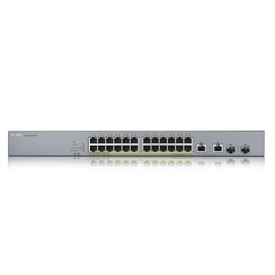 ZyXEL GS1350-26HP 24-port GbE Smart Managed PoE Switch with GbE Uplink