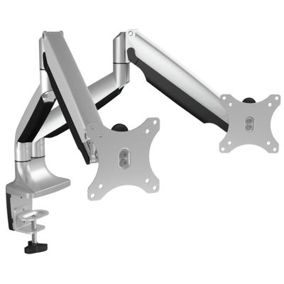 Raidsonic IcyBox IB-MS504-T Monitor Stand Table Mount For Two Monitors Up To 32" Silver