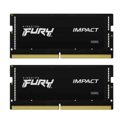 Kingston 64GB DDR5 4800MHz Kit(2x32GB) SODIMM Fury Impact Black