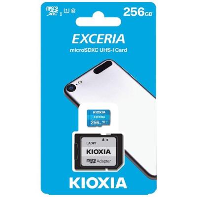 KIOXIA 256GB microSDXC Class 10 UHS-I + adapterrel