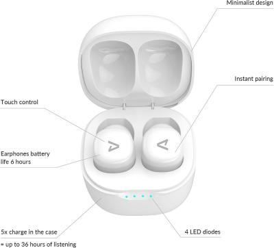 Lamax Dots 2 Touch Wireless Headset White