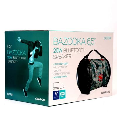 Platinet OG73P Bazooka 20W Bluetooth Speaker Black