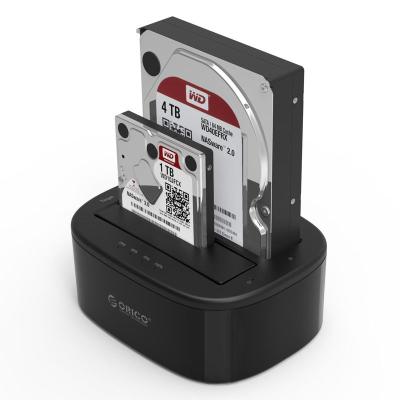 Orico 6228US3-C 2x 2,5"/3,5" HDD/SSD 2 Bay USB3.0 1 to 1 Clone Hard Drive Dock Black