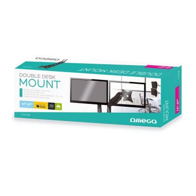 Platinet OUPC24D Omega Monitor Double Full Motion Desk Mount 13"-27" Black