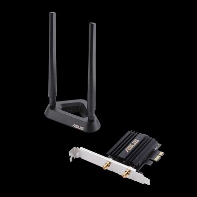 Asus PCE-AX58BT AX3000 Dual Band PCI-E WiFi 6 (802.11ax) Adapter with 2 external antennas