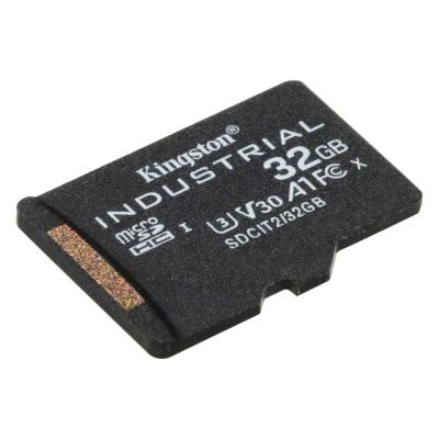 Kingston 32GB microSDHC Class 10 CL10 U3 V30 A1 Industrial adapter nélkül