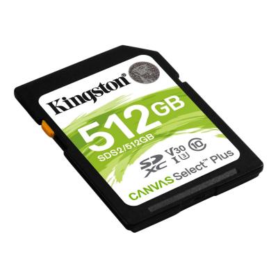 Kingston 512GB SDXC Canvas Select Plus Class 10 100R C10 UHS-I U3 V30