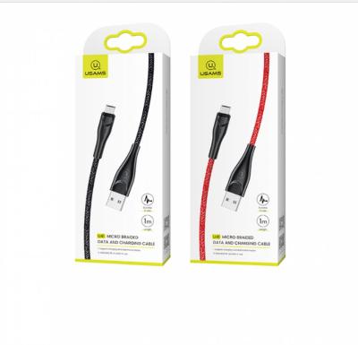 Usams U41 Micro Braided Data and Charging Cable 3m Black