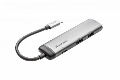 Verbatim USB-C Multiport Hub USB 3.0 | HDMI Silver