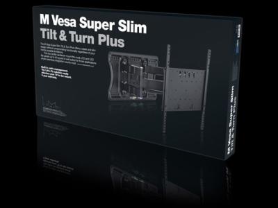Multibrackets M VESA Super Slim Tilt & Turn Plus Black