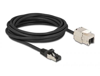 DeLock CAT6A S-FTP Patch Cable 5m Black