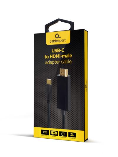 Gembird USB-C to HDMI-male adapter 4K 60Hz 2m black