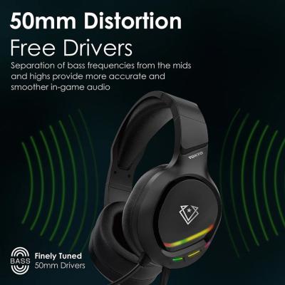 VERTUX Tokyo RGB Headset Black