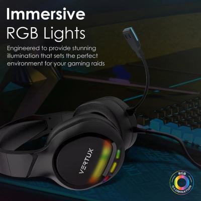 VERTUX Tokyo RGB Headset Black