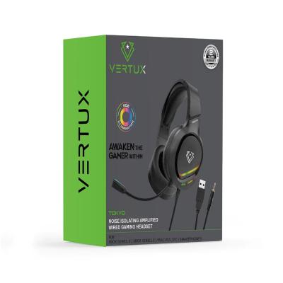 VERTUX Tokyo RGB Headset Black