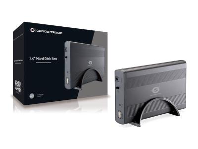 Conceptronic  3,5" USB 2.0 SATAIII HDD Enclosure Black
