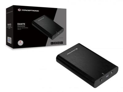 Conceptronic  2,5"/3,5" USB 3.0 SATA HDD/SSD Enclosure Black