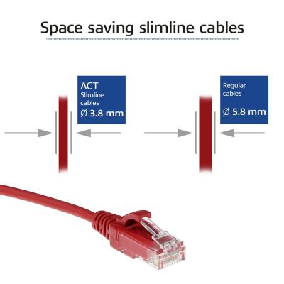 ACT CAT6 U-UTP Patch Cable 5m Red