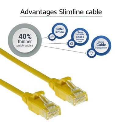 ACT CAT6 U-UTP Patch Cable 0,5m Yellow