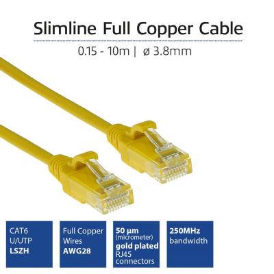 ACT CAT6 U-UTP Patch Cable 1,5m Yellow