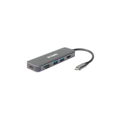 D-Link DUB-2327 USB-C Mini Docking Station with 2xUSB 3.0, USB-C/PD 3.0, HDMI and SD/microSD Card Reader